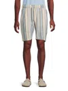 Blend Men's Morgan Striped Cotton Shorts In Multi