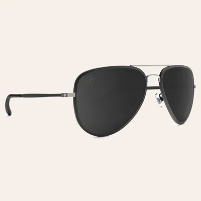 Blenders A Series Matte Black & Smoke Gray Polarized Sunglasses