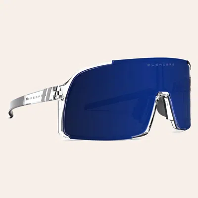 Blenders Exposé Clear & Wave Dover Blue Mirror Polarized Sunglasses
