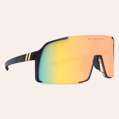 Blenders Exposé Matte Black & Champagne Mirror Polarized Sunglasses