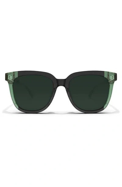 Blenders Eyewear 53mm Grove Polarized Square Sunglasses In Black
