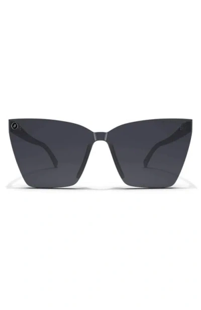 Blenders Eyewear 99mm L-series Polarized Square Sunglasses In Blue