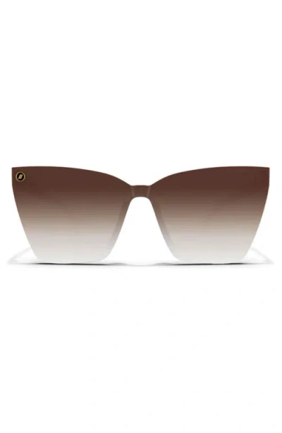 Blenders Eyewear 99mm L-series Polarized Square Sunglasses In Brown
