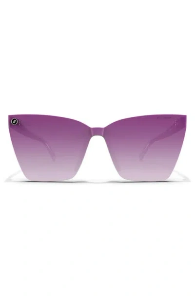 Blenders Eyewear 99mm L-series Polarized Square Sunglasses In Pink