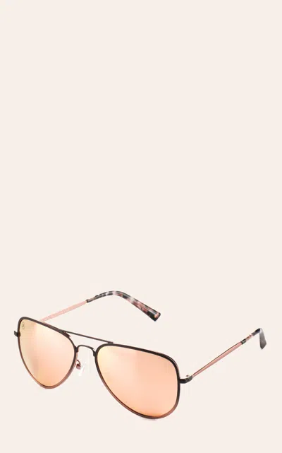 Blenders Eyewear A Series Heavenly Sunshine Black Pink Champagne Polarized Sunglasses In Metallic