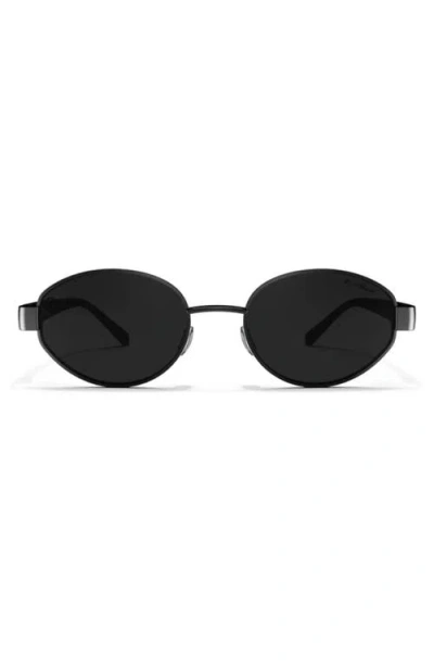 Blenders Eyewear Azure 54mm Polarized Round Sunglasses In Black