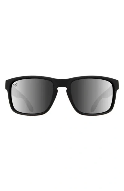 Blenders Eyewear Canyon 55mm Polarized Square Sunglasses In Black