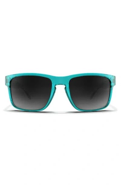 Blenders Eyewear Canyon 55mm Polarized Square Sunglasses In Blue