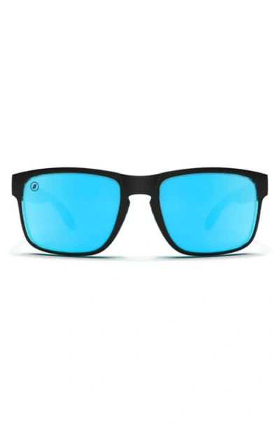 Blenders Eyewear Canyon 55mm Polarized Square Sunglasses In Blue