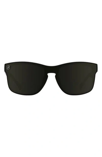 Blenders Eyewear Canyon X2 99mm Polarized Square Sunglasses In Black