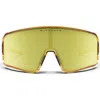 Blenders Eyewear Eclipse 99mm Polarized Shield Sunglasses In Yellow