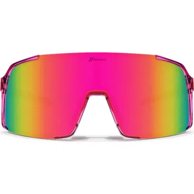 Blenders Eyewear Exposé 132mm Polarized Semi Rimless Shield Sunglasses In Multi