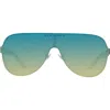 Blenders Eyewear Falcon 148mm Polarized Aviator Sunglasses In Blue