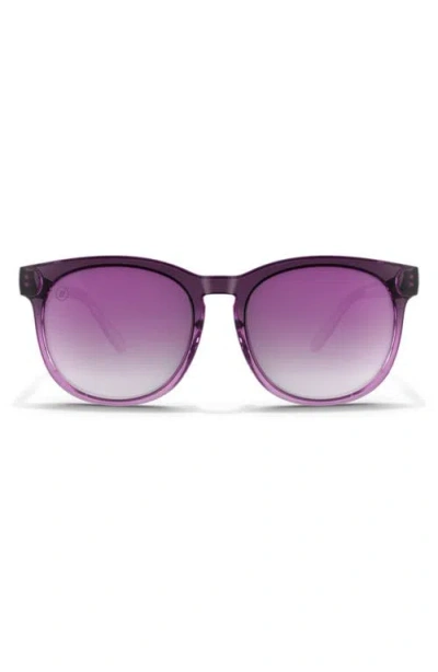 Blenders Eyewear H-series 54mm Polarized Round Sunglasses In Purple