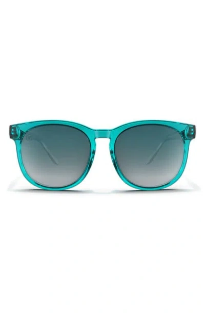 Blenders Eyewear H-series 54mm Polarized Round Sunglasses In Blue