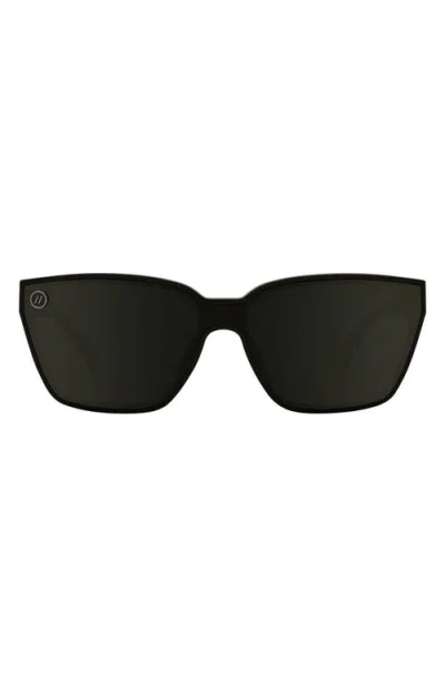 Blenders Eyewear Mave X2 99mm Polarized Square Sunglasses In Black