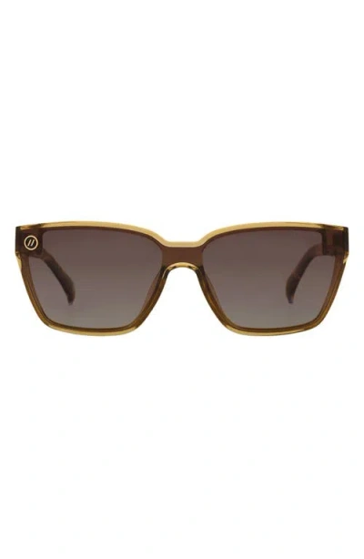 Blenders Eyewear Mave X2 99mm Polarized Square Sunglasses In Brown