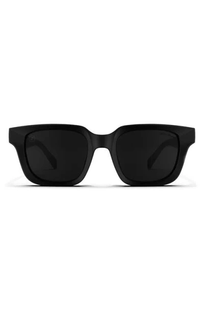 Blenders Eyewear Midnite 47mm Polarized Square Sunglasses In Black