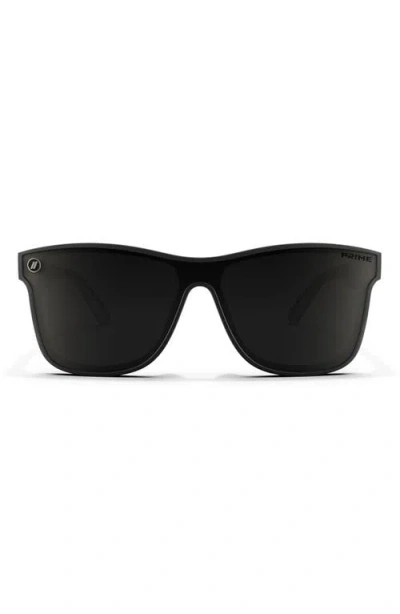 Blenders Eyewear Millenia Dx 99mm Polarized Square Sunglasses In Black