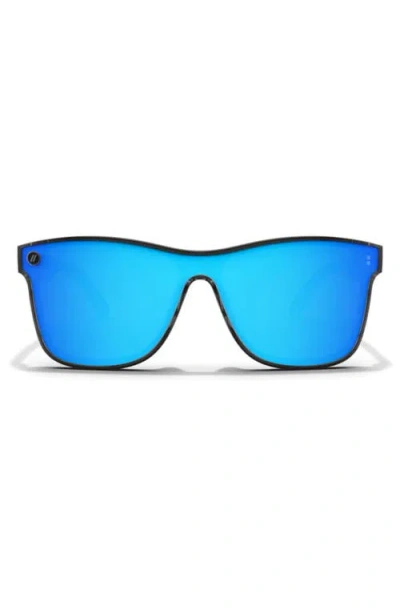 Blenders Eyewear Millenia X2 99mm Polarized Square Sunglasses In Blue