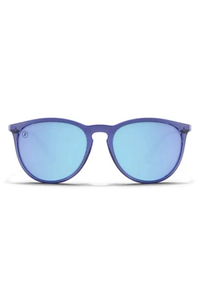 Blenders Eyewear North Park 54mm Polarized Rectangular Sunglasses In Blue