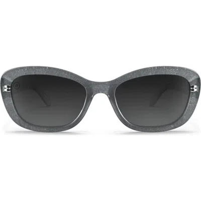 Blenders Eyewear Olivia 54mm Polarized Cat Eye Sunglasses In Black