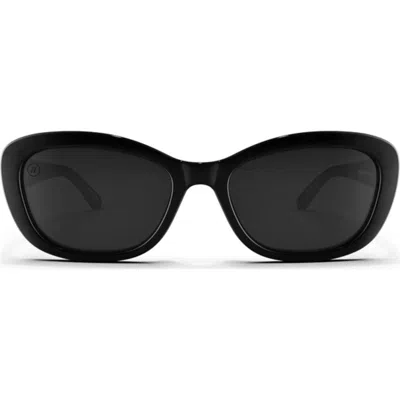 Blenders Eyewear Olivia 54mm Polarized Cat Eye Sunglasses In Black