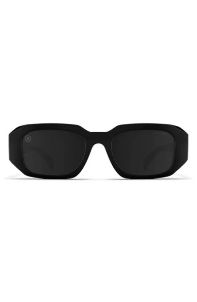 Blenders Eyewear Onyx 51mm Polarized Square Sunglasses In Black