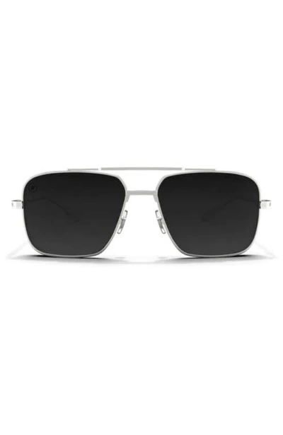 Blenders Eyewear Phoenix 56mm Polarized Aviator Sunglasses In Black