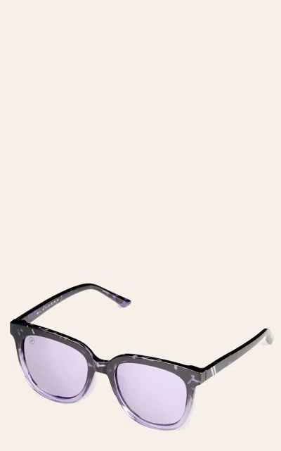 Blenders Eyewear Raven Delight Purple & Black Tortoise Purple Polarized Sunglasses In Metallic