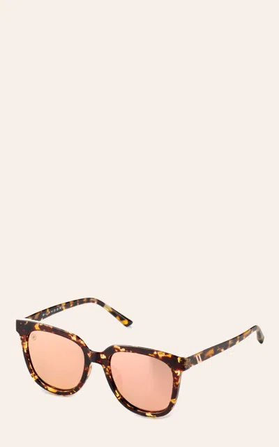 Blenders Eyewear Wildcat Love Tortoise Brown & Champagne Polarized Sunglasses In Purple