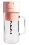 Blendquik 14oz Bpa-free Portable Mason Jar Blender In Pink