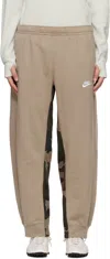 Bless Beige & Khaki Camo 'overjoggingcamouflague' Sweatpants In Sand / Camo