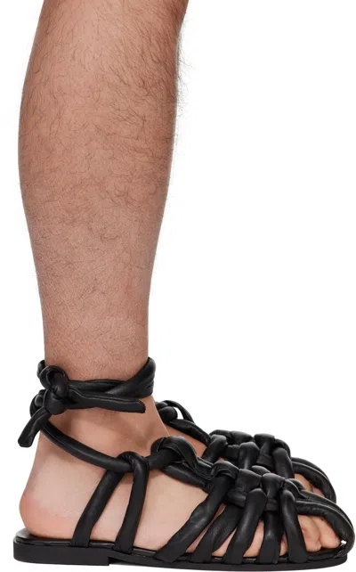 Bless Black Puff Sandals