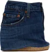 Bless Blue Jeansheels Wedge Heels In Blue Denim