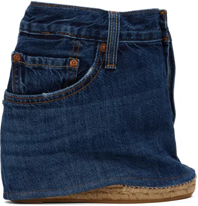 Bless Blue Jeansheels Wedge Heels In Blue Denim