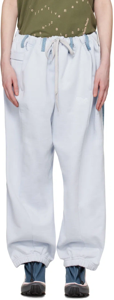 Bless Blue Overjoggingjeans Sweatpants In Pastelblue/lightblue