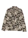 Bless Cat-motif Jacquard Jacket In Gray