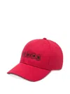 Bless Embroidered Cap In Red