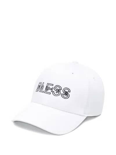 Bless Embroidered Cap In White
