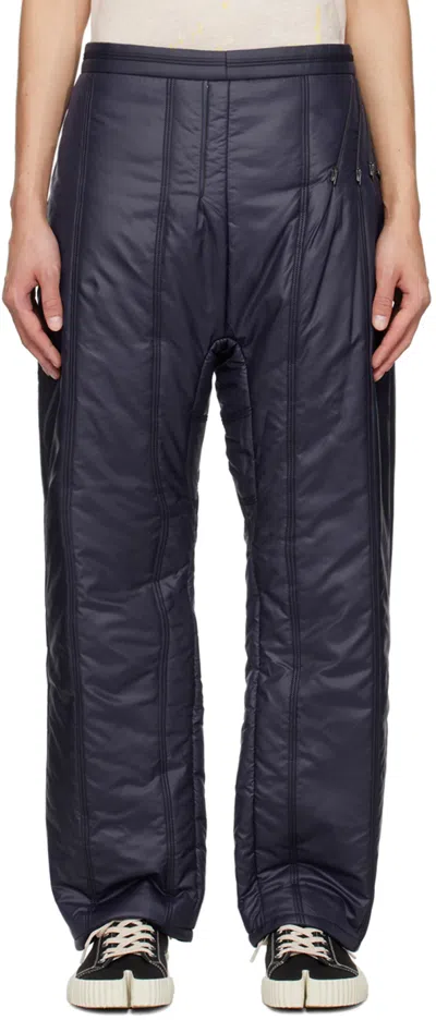 Bless Gray Puffed Trousers In Grey