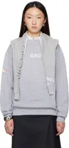 Bless Gray Scarfersweater Sweatshirt In Multi