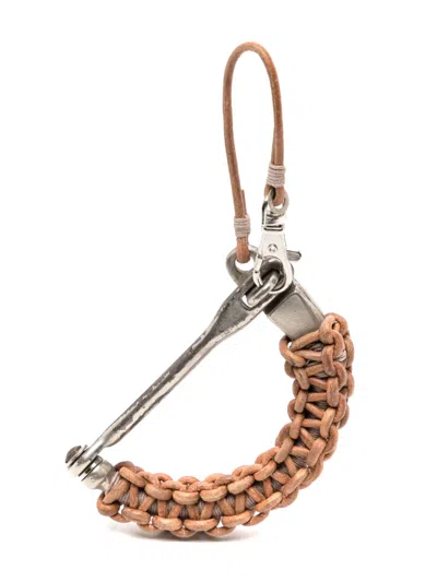 Bless Handle Key Chain In Brown