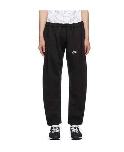 Bless Logo Spliced Sweatpants In Black