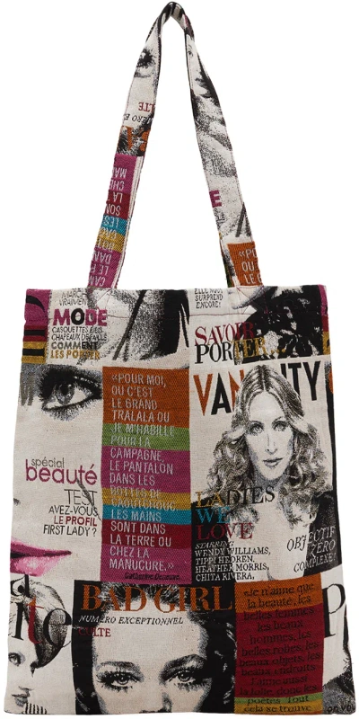 Bless Multicolor Nº75 Gobelin Tote In Magazine