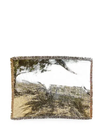 Bless Nº75 Cretekaro Cotton Blanket In 뉴트럴