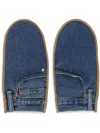Bless Panelled Gloves In Blue