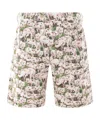 Bless Printed Shorts In White
