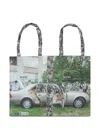 Bless Multicolor Nº77 Coverbook Tote In Green