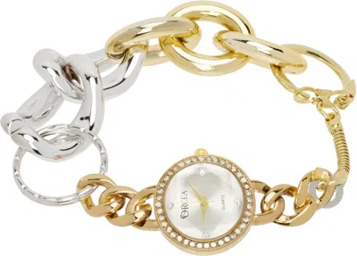 Bless Silver & Gold Regular Bracelet Watch In Watch Regular